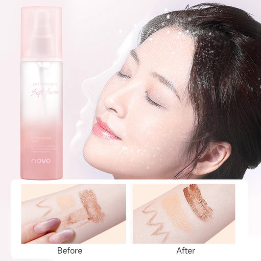 Long-Lasting Makeup Setting Spray With Hyaluronic Acid, Moisturizing Oil Control, Smudge & Transfer Resistant, Quick-Dry