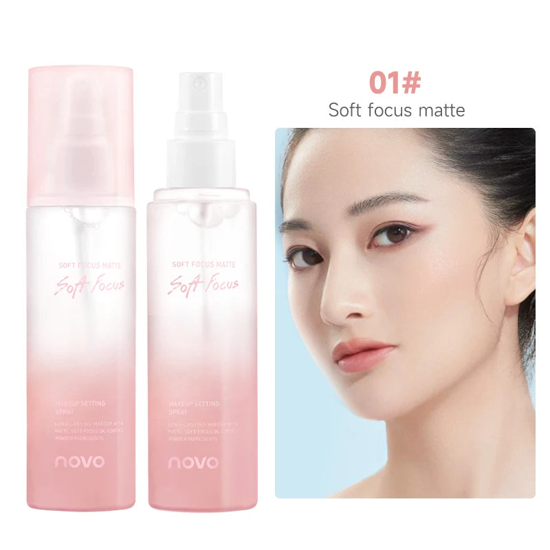 Long-Lasting Makeup Setting Spray With Hyaluronic Acid, Moisturizing Oil Control, Smudge & Transfer Resistant, Quick-Dry