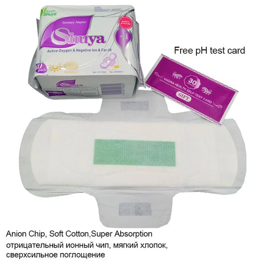3 Pack menstrual pad anion sanitary pads feminine hygiene Product cotton sanitary napkin Health shuya anion panty liner 30 piece