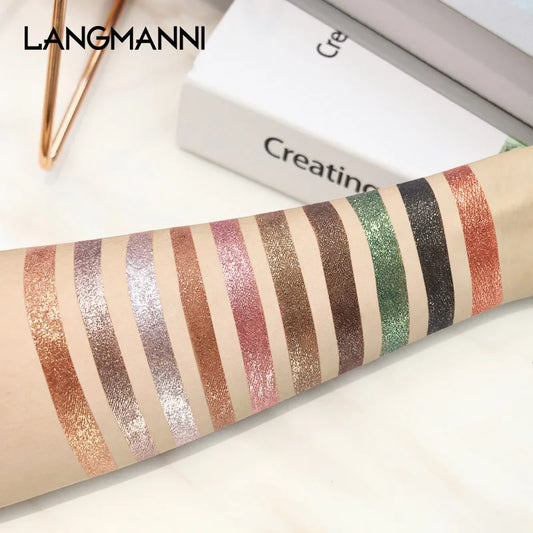 10-Piece Diamond Glitter Liquid Eyeshadow Set, Long-Lasting Shimmer, High-Pigment Sparkling Eye Makeup, Perfect for Glamorous