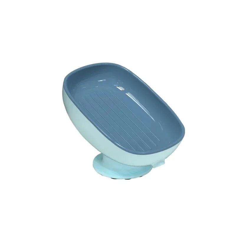 Self Draining Soap Holder Super Suction Cup Portable Storage Container For Bathroom Kitchen Sponge Accessories Supplies