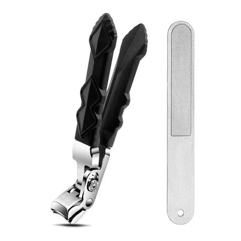 Curved Nail Scissors Stainless Steel Large Opening Toenail Scissors Elderly Angle Cutter Trimmer Manicure Nail Scissors
