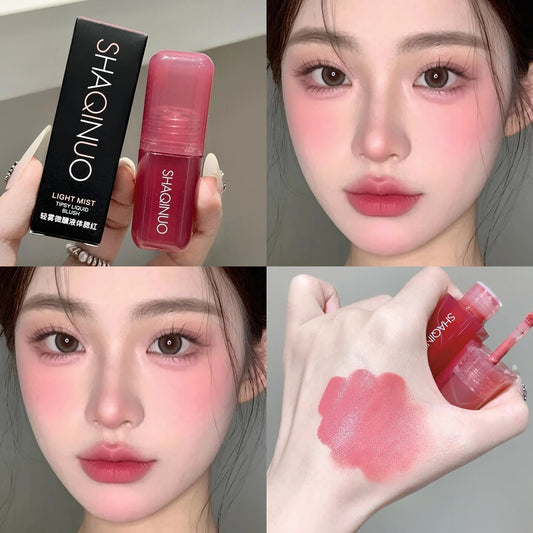 Light Blush Liquid Moisturizing Blush Lipstick Mirror Vitality Brightening Natural Rouge Multi-functional Makeup Stick