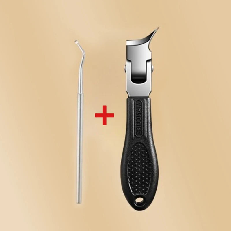 Anti-Splash 60° Slant Edge Nail Clipper Set Professional High-end Eagle Beak Oblique Toe Nail Trimmers Ingrown Toenail Tools