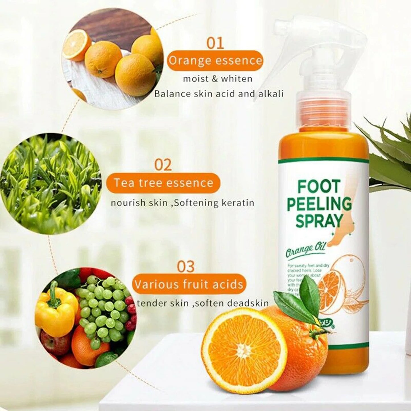 110ML Foot Cuticle Remove Dead Foot Exfoliator Softener Remove Dead Skin and Calluses Foot Mask Pedicure Nail Enhancer