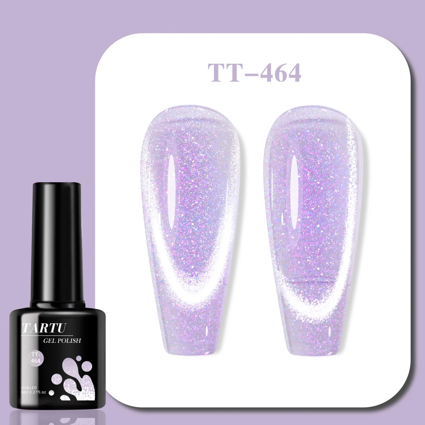 Cat Eye Gel Nail Polish,Red Brown black 8ml Soak Off LED/UV, Holographic Glitter Nail Art,for Home Salon Manicure Gift for Women