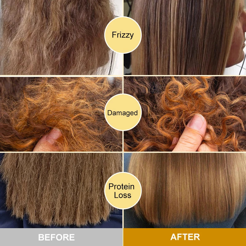 PURC 8 Seconds Magic Hair Mask Keratin Straightening Repair Damaged Frizy Treatment Soft Smoothing Professional Hair Care Cream