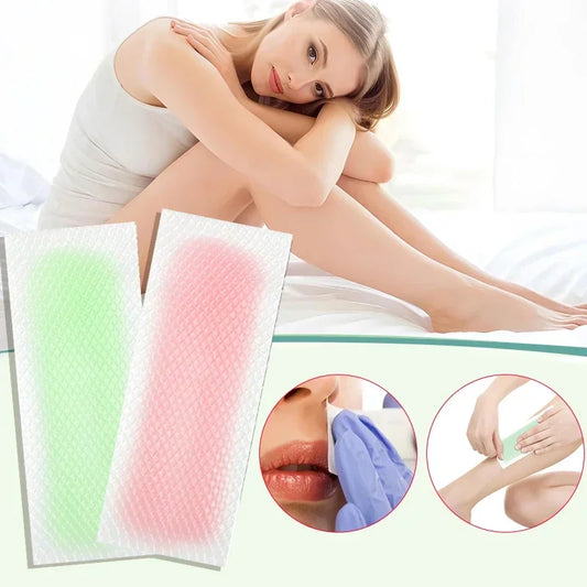 5/10/15/20stick Professional Hair Removal Wax Strips for Summer Depilation Double Sided Cold Wax Paper for Leg Body Face Useful