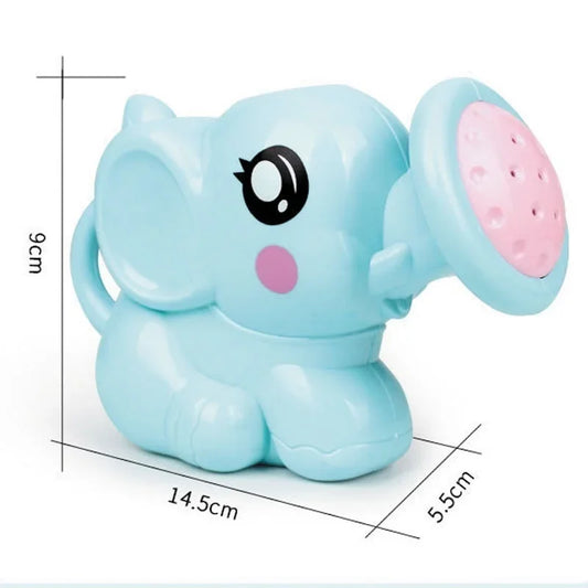 Baby Cartoon Elephant Shower Cup Newborn Child Shampoo Water Spoon Bath 2 Color