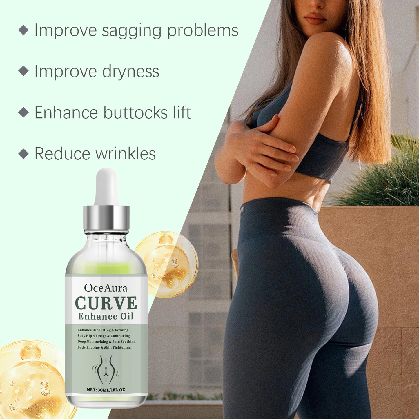Buttock Enlargement Oil Butt Lift Up Firming Shaping Increase Hip Breast Plump Growth Anti Sagging Moisturizer Sexy Body Care