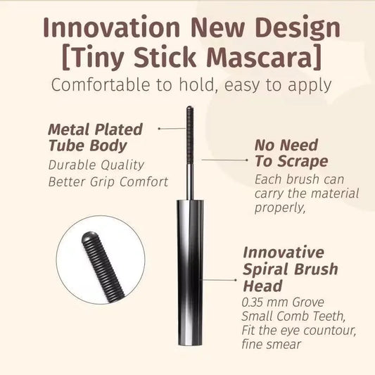 Judydoll 3D Curling Eyelash Iron Mascara, Black & Brown, Curling & Lengthening, Long-Lasting Formula, Waterproof, Smudge-Proof