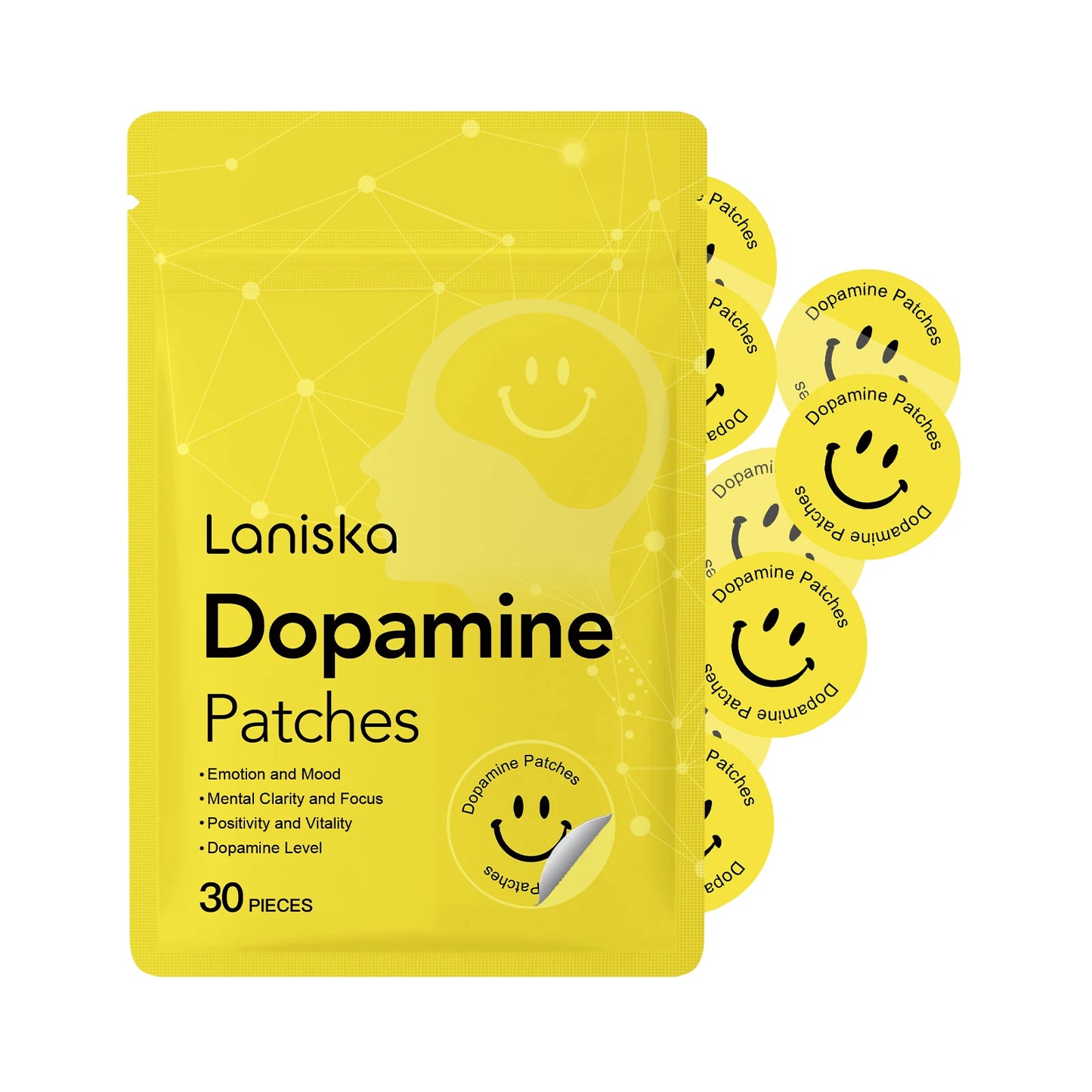 Dopamine Supports Patch Provide Positive Mindset Focus Enhancement Relieve Fatigue Increase Vitality Wellness Body Care Patch