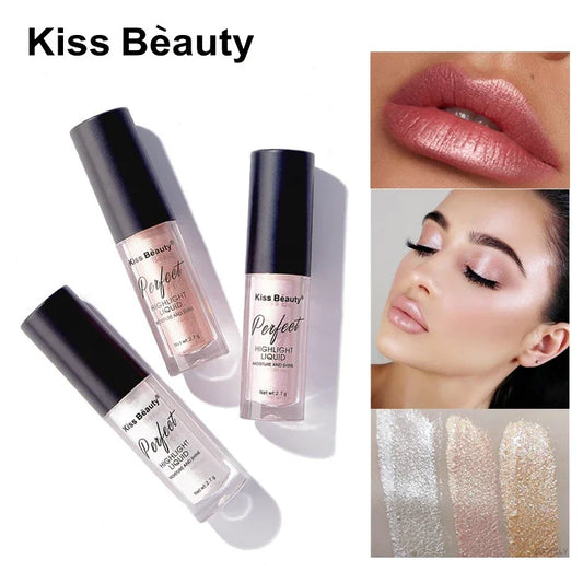 Liquid Highlighter Face Contouring Pearlescent Makeup Brightener Bronzer Glow Body Face Contour Shimmer Cosmetics