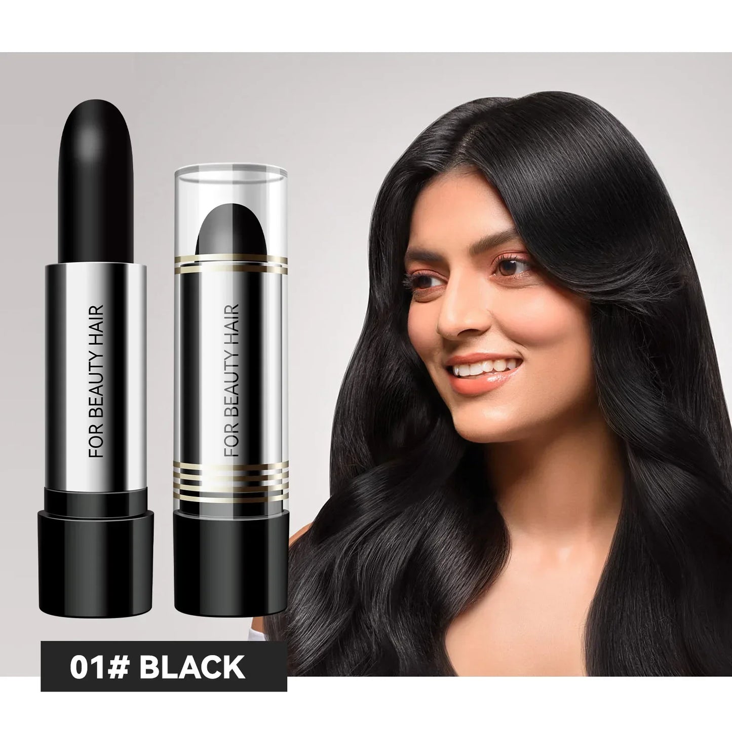 Black Brown Hair Dye Pen One-time Temporary Hair Dyeing Stick Cover Grey White Hair Fill in Hairs Coloring Styling Makeup Tools