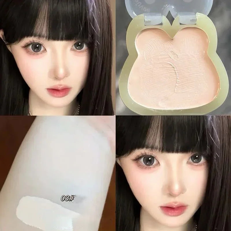 Water Light Cream Blush Matte Multi-purpose Highlight Cream Cute Rabbit Shape Blusher Pink Purple Cheek Tint Makeup Rouge Cream
