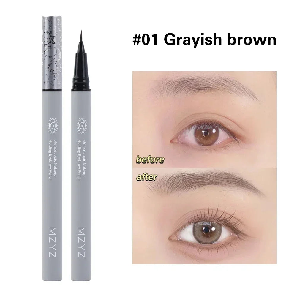 Multi-purpose Liquid Eyebrow Eyeline Pencil Waterproof Easy To Color Ultra Fine Eyeliner Lying Silkworm Pen Eyes Makeup Cosmetic