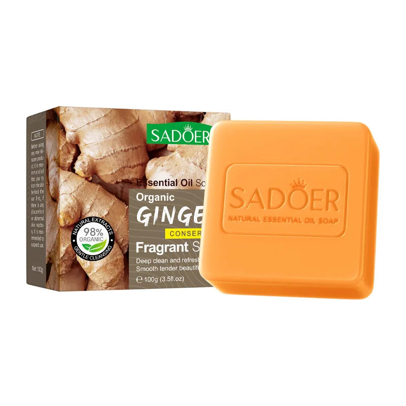 Peppermint Essential Oil Soap Body Shower Handmade Kojico Acid Tumeric Kojic Brightening Hand Sanitizer Bar Salim Bag Whitening