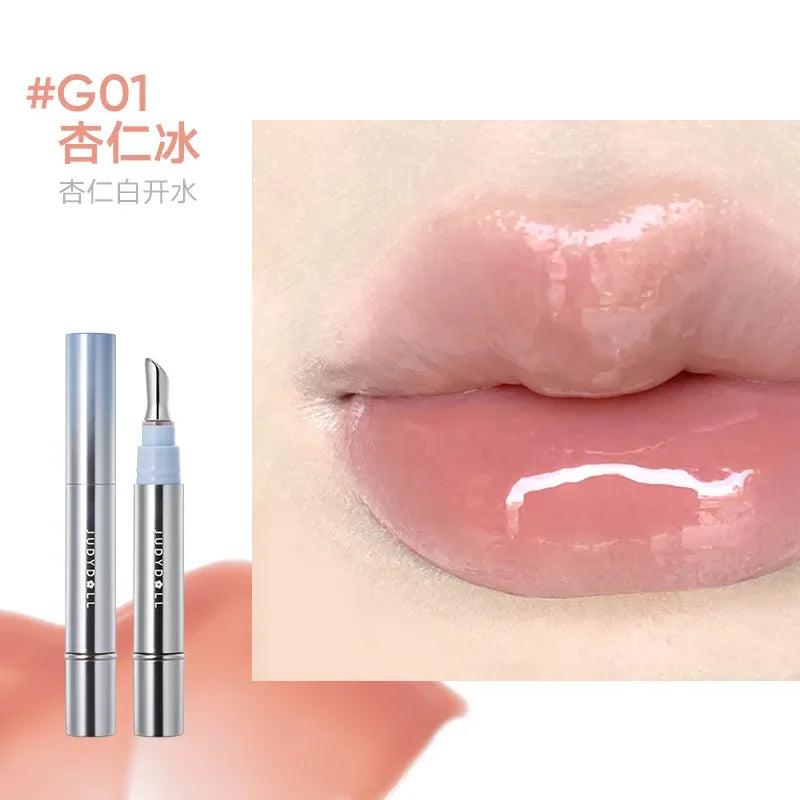 Judydoll Ice Diamond Essence Lip Tint Mirror Water Light Lip Gloss Fading Lip Lines Lipstick Moisturizer Lip Plumping Makeup