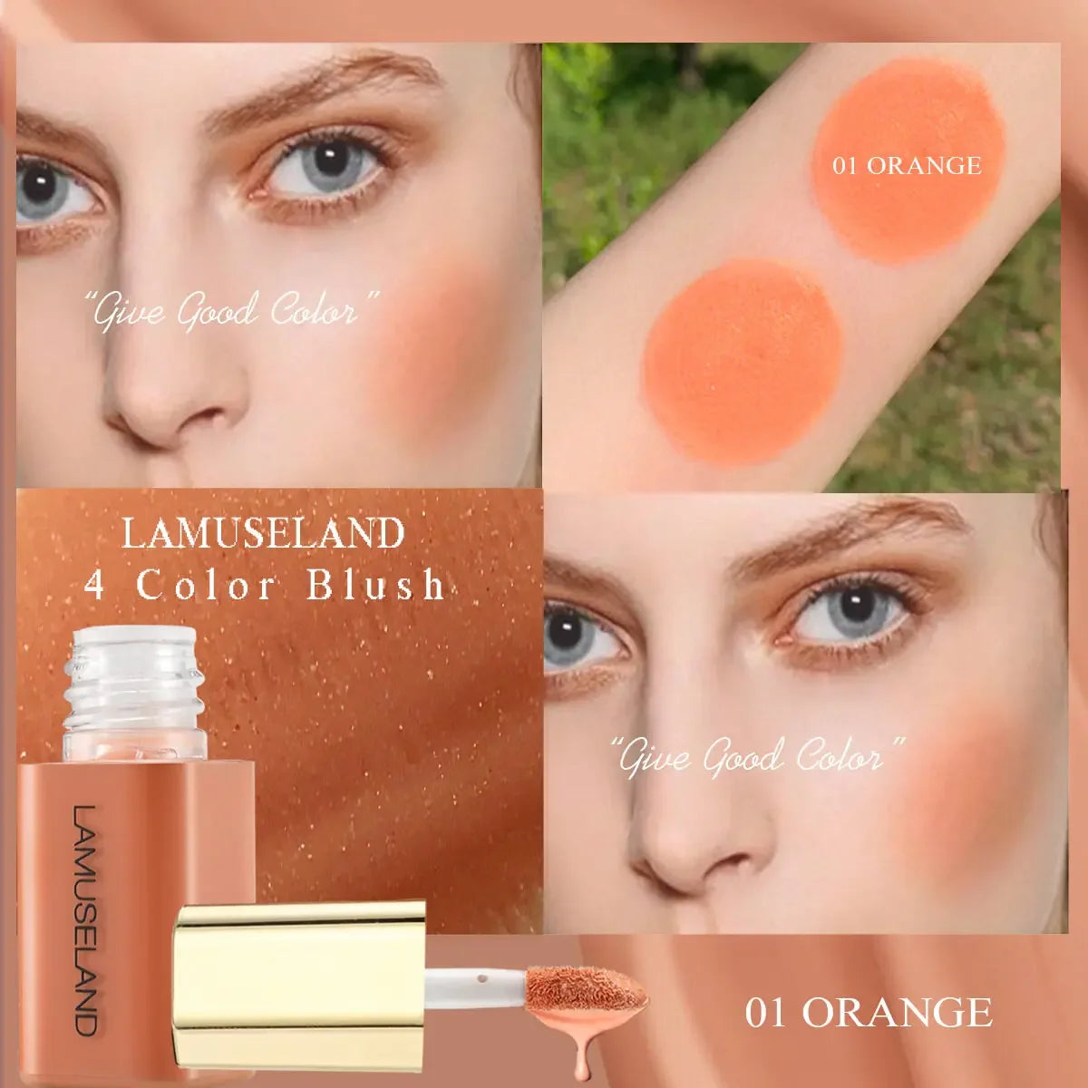 Liquid Blush Face Liquid Blush Lip Cheek Natural Blush Long Lasting Waterproof 2024 New