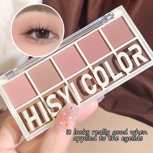 Star Rejuvenation Ten-Color Eye Shadow Pearl Matte Pink Pure Desire Powder Brown Plate Gentle Daily Cheap Makeup