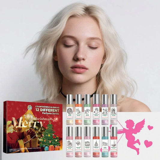 12 Pheromone Fragrance Perfume Gift Sets Christmas Countdown Warm Christmas Advent Calendar Natural Fragrance Gift For Women