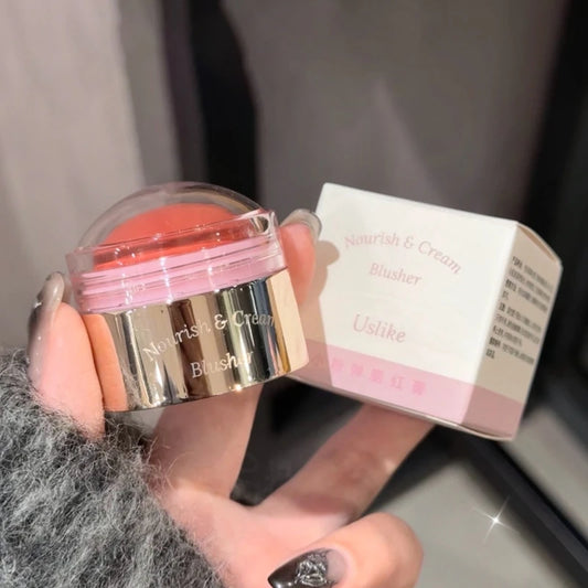 Creamy Purple Blush Stick Soft Face Blusher Cream Korean Make Up Peach Pink Cheek Tint Brightening Contouring Shadow Cosmetics