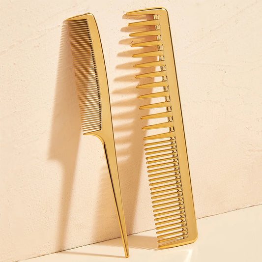 Rat Tail And Wide Fine Tooth Dual Purpose Barber Comb Stylist Combs Set Hair Combs Anti Static Styling Comb Hair Barbers Combs