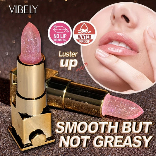 2 in 1 Sparkling Diamond Lipstick Changing Lipstick,Waterproof Long-Lasting Moisture &Non-Fade Effect,Matte Lip Gloss Lip Makeup