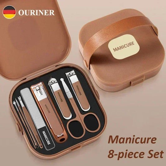 Manicure Kit Stainless Steel Sharp Durable All in One Nail Tools Portable Nail Clipper Set