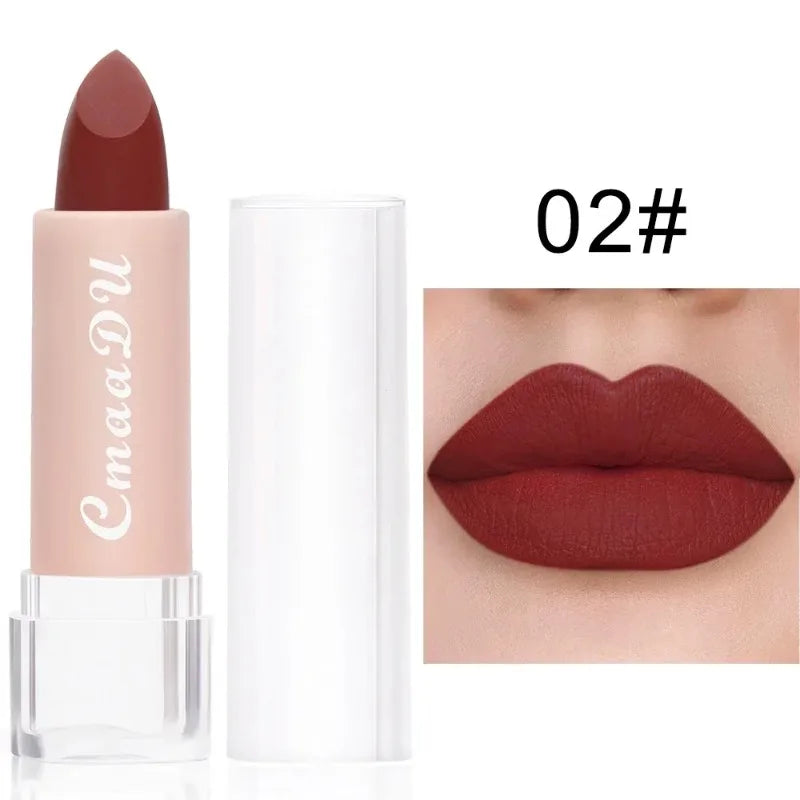 15 Color Lipstick Waterproof Long Lasting Matte Velvet Sexy Red Beauty Lip Gloss Nude Glitter Lip Gloss Rich Red Lip Tint Makeup