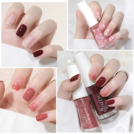 10ml Water-Base Nail Polish 40 Colors Air Dry Peel Off Nail Art For Manicure DIY Long Lasting Nail Supplies Painting Varnish