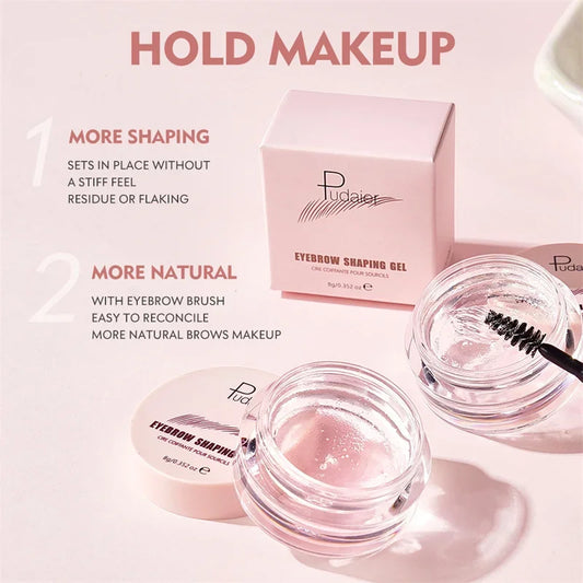 1Pc Eyebrow Styling Gel Brows Wax Sculpt Soap Waterproof Long-Lasting 3D Feathery Wild Brow Styling Easy To Wear Makeup Eyebrow