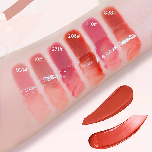 2-In-1 Dual-Ended Lipstick & Lip Gloss - Matte & Mirror Finish, Long-Lasting Color Lock, Nourishing Formula With Seed Oil
