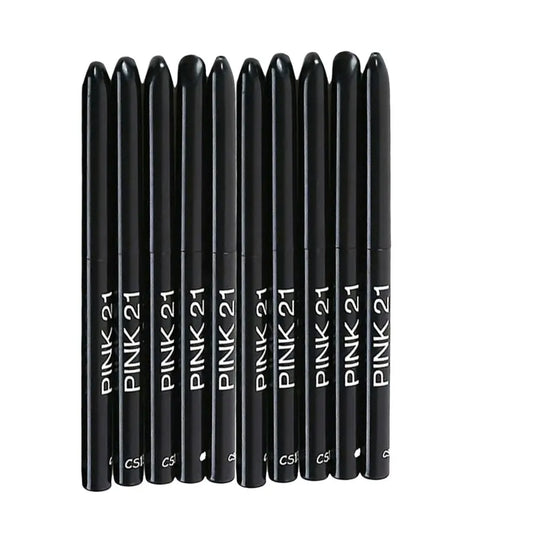 10Pcs Long-Lasting Black Eyeliner Pencils -Waterproof, Sweatproof and Smudge-Proof with Easy Twist Eyeliner Pencils