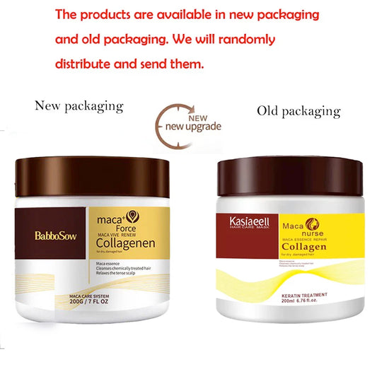 Collagen Hair Treatment Deep Repair Conditioning Argan Oil Hair Mask Essence for Dry Damaged Hair 200ml/500ml