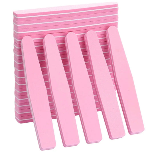 Nail buffer block sponge polished nail file, suitable for acrylic/natural nails, pink