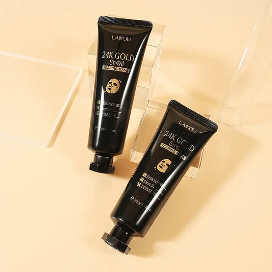 LAIKOU 24K Gold SNAIL TEARING Mask Deep Cleansing Remove Blackhead Face Care 50g