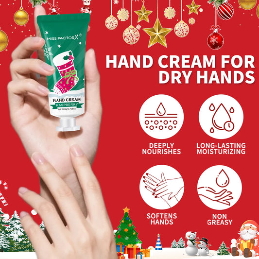 60 piece set of Christmas hand cream box, moisturizing, anti freezing, dry cracking in autumn and winter -5 flavors