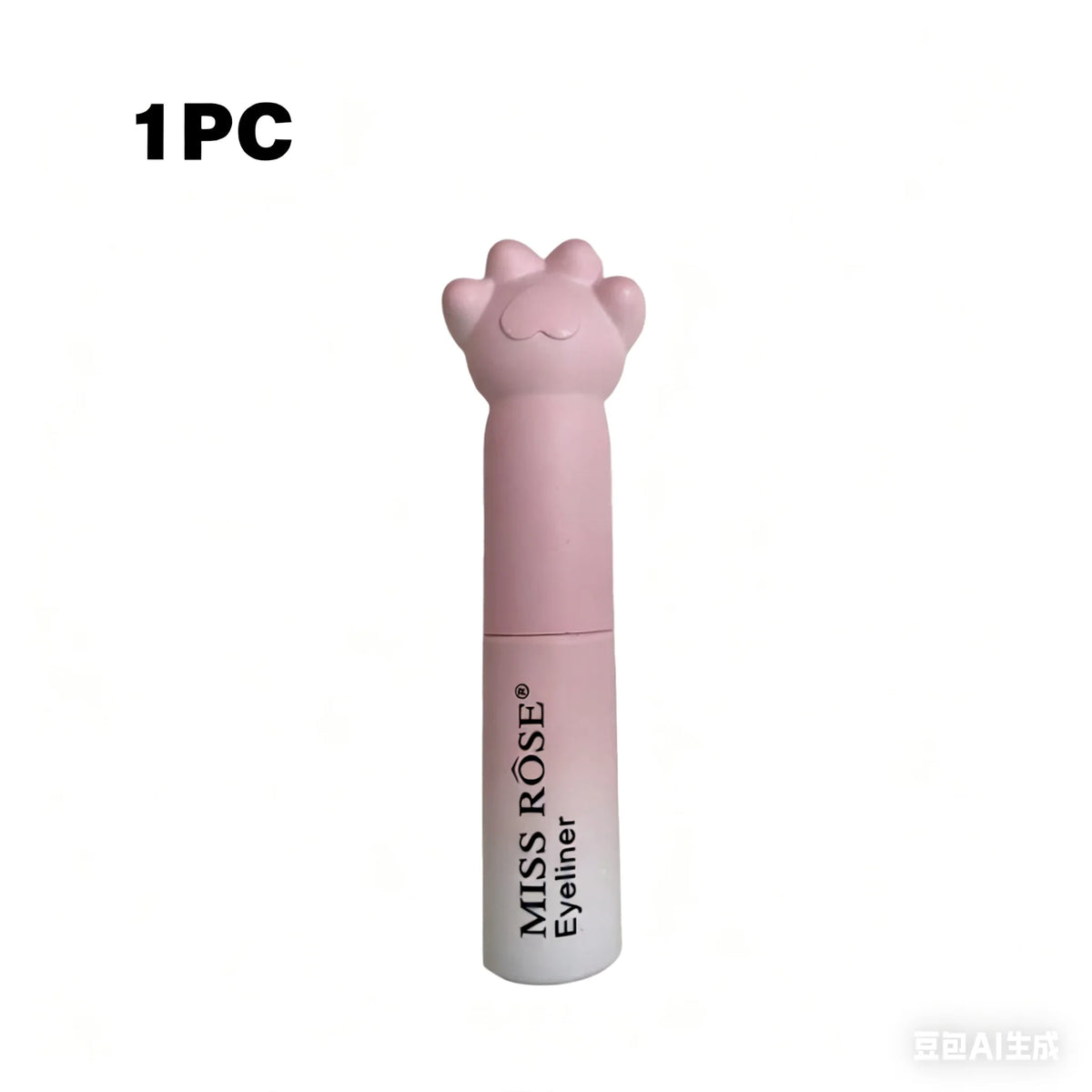 Pink Cat Paw Black Liquid Eyeliner Pen Fast Drying Long-lasting Smudge Proof Makeup Holding Premium Eye Liner Pen Eye Cosmetics