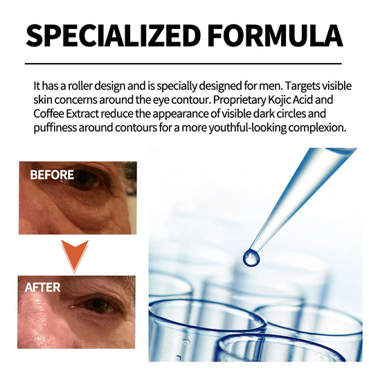 Men's Retinol Eye Cream Eye Bag Firming Lifting Cream Lightening Dark Circles Skin Instant Eye Repair Serum Stick Remover Gel