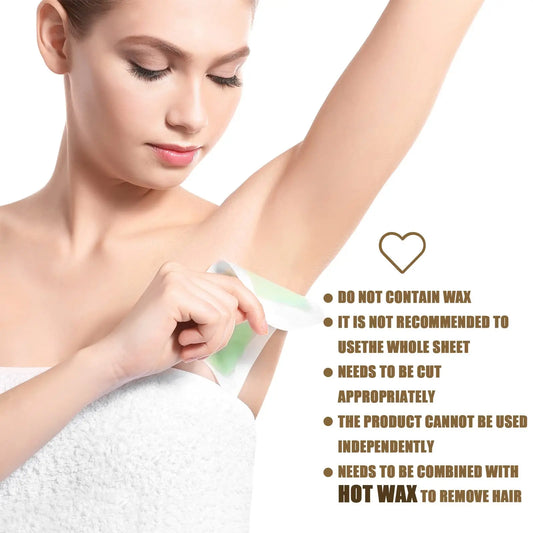 Non Woven Body and Facial Wax Strips Waxing Body Hair Removal Wax Paper for Hair Removal Soft Wax Hair Removal