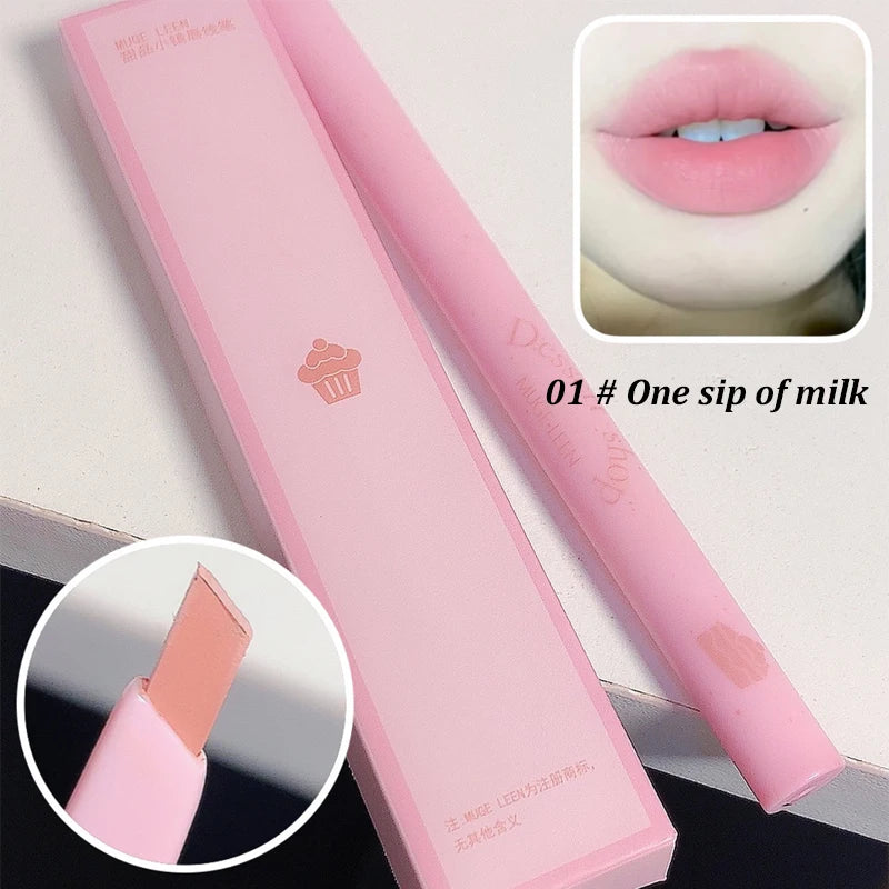 MUGE LEEN Dessert Lip Liner automatically swivel waterproof, long-laswet n wild Perfect Pout Gel Lip Liner | Comes Naturally