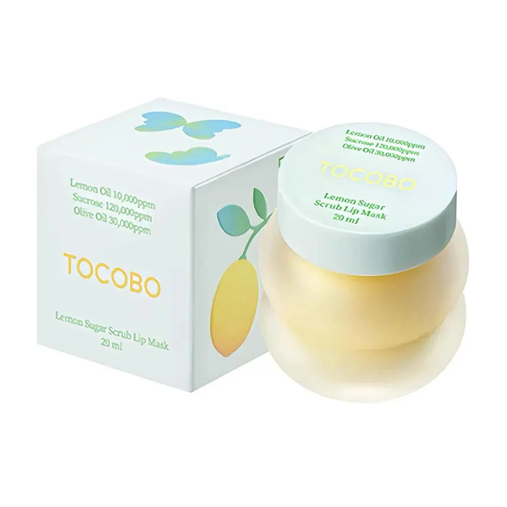 Gentle Lip Scrub Lip Mask 20ml Vitamin C Lemon Candy Sugar Scrub Overnight Repair Moisturizing Nourish Dry Lips Treatment