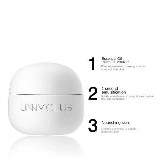 UNNY Face Makeup Remover Cream Deep Cleansing Oil Skin Care Moisturizing Gentle Remover Balm for Eye Lip Face Beauty Cosmetics