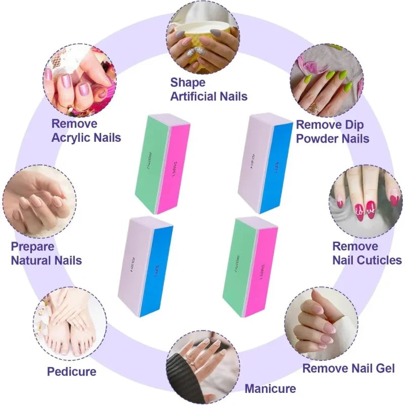 Nail Gloss Buffer Block: For Natural & Acrylic Nails, Smooth Polishing, Boosts Shine