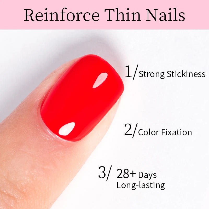 AWStorG 150ml Fiber Rubber Base Nail Repair Fix Crack Gel For Broken Nails Quick Building Construction Semi-permanent Varnish