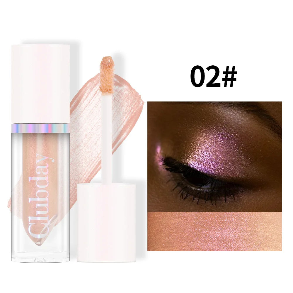 Chameleon Liquid Eyeshadow, Metallic Duochrome Single Shade, High-Impact Shifting Glow for Eyes & Face, Long-Wear Stage Highligh