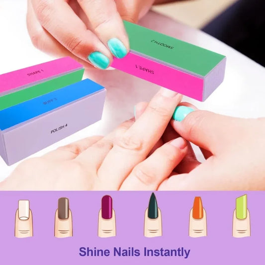Nail Gloss Buffer Block: For Natural & Acrylic Nails, Smooth Polishing, Boosts Shine