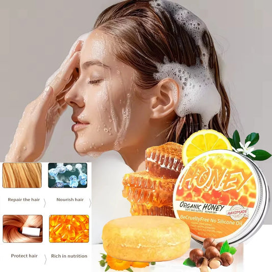 Natural honey shampoo plant essence extract refreshing shampoo soft hair dandruff and oil removal