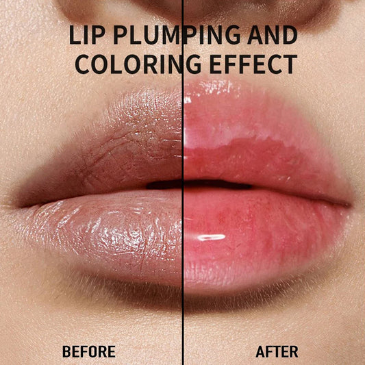 Crystal Jelly Lip Gloss Moisturizing Oil Shiny Red Brown Lip Oil Shimmer Moisturizing Women's Lip Gloss Makeup Gloss Cosmetics